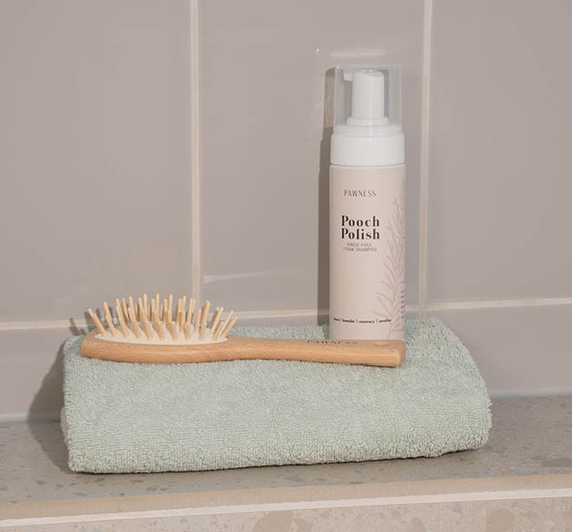 Rinse-free Foam Shampoo en brush