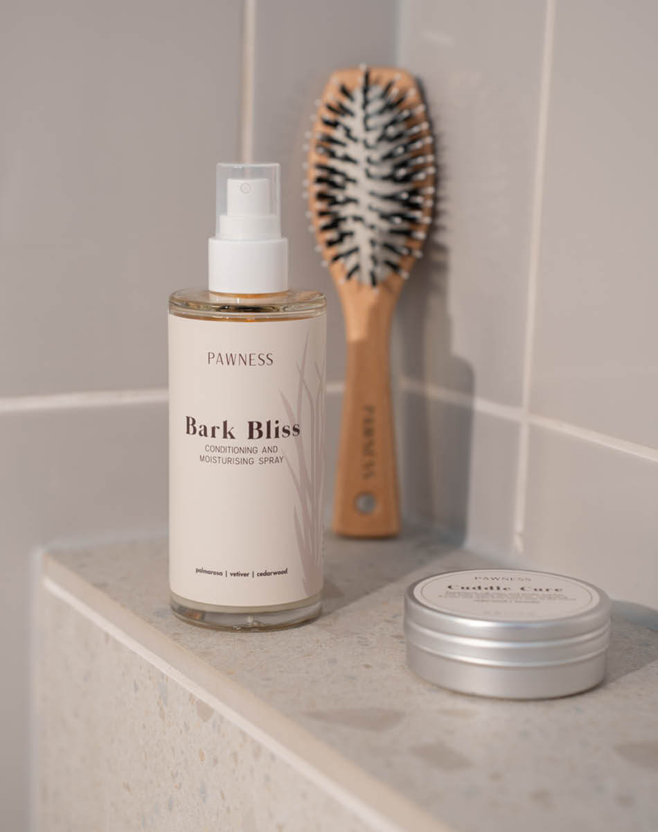 Bark Bliss Spray in badkamer