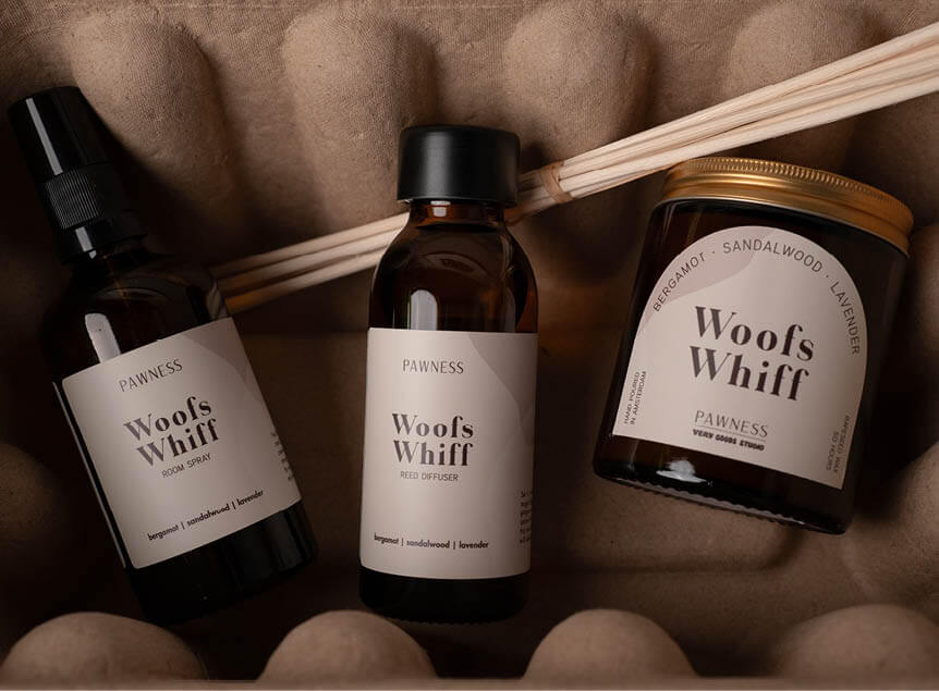 Woofs Whiff collectie in doos