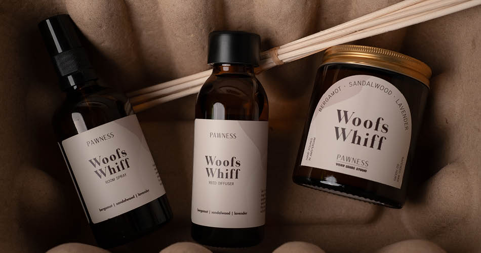 Woofs Whiff Collection en essentiële oliën