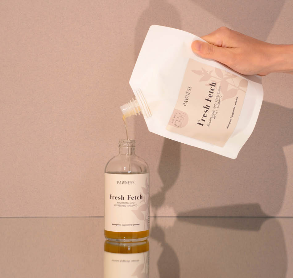 Navullen shampoofles biologisch afbreekbaar