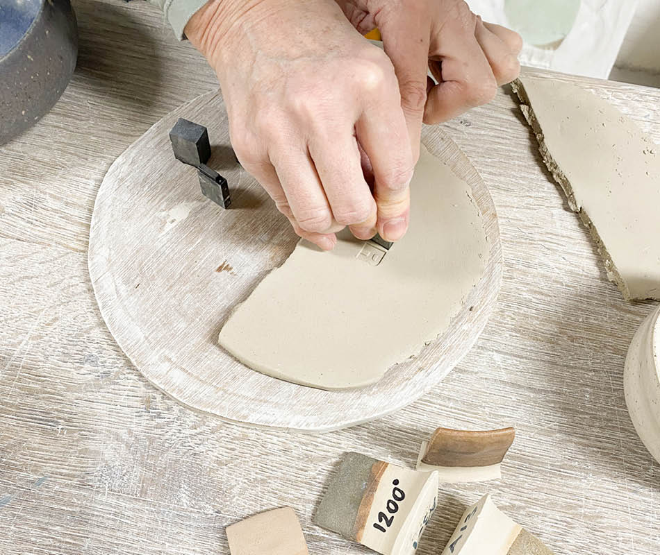 Handgestempelde voerbak